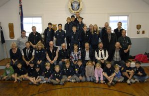 The Calliope Sea Scout Group at the Official Opening.